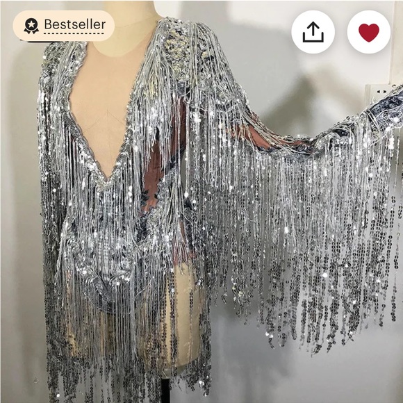 Sequin bodysuit one size - Picture 16 of 17